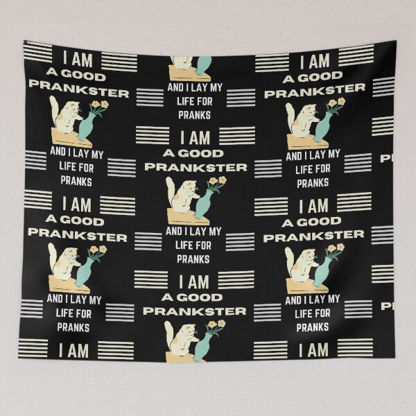 Item preview, Funny cat april fools day i am a good prankster  designed and sold by Yaatra.
