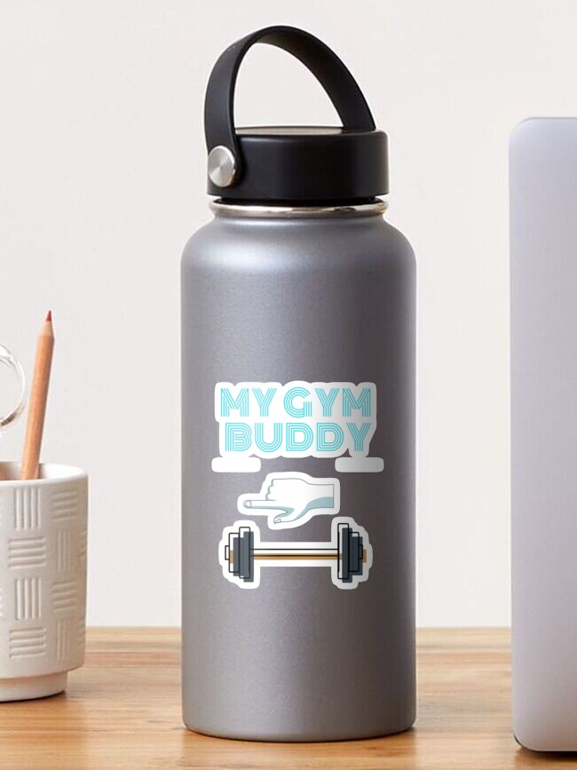 gym buddy Sticker for Sale by NguyenTranOner