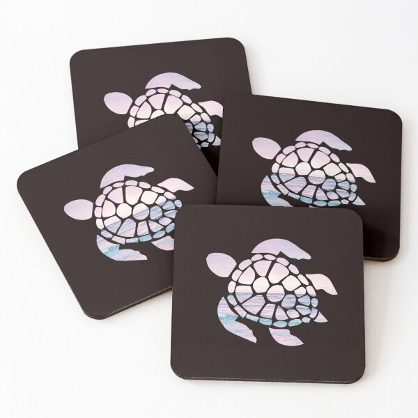 Item preview, Sea Turtle Pink Beach Sticker designed and sold by CosaArmando.