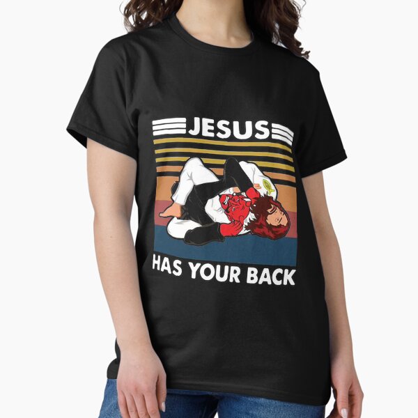 Item preview, Jiu Jitsu Jesus Has Your Back Funny Christian designed and sold by alfonsomangan.
