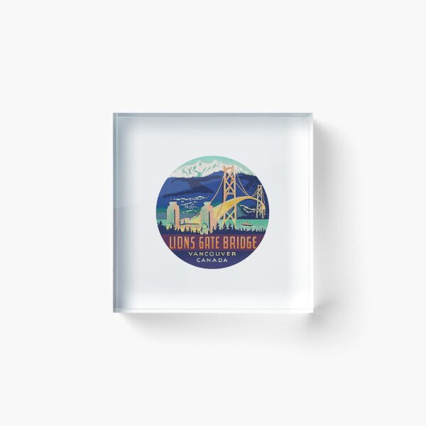 Item preview, Lions Gate Bridge Vancouver Canada Vintage decal  designed and sold by BFRj8rnk.