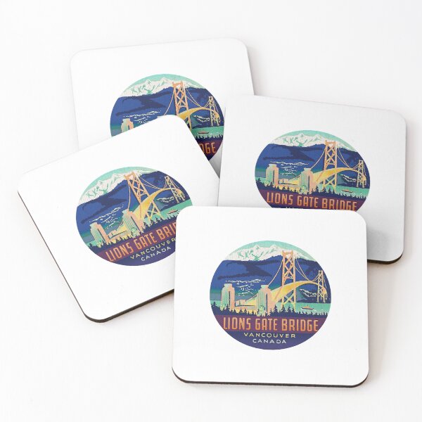 Item preview, Lions Gate Bridge Vancouver Canada Vintage decal  designed and sold by BFRj8rnk.