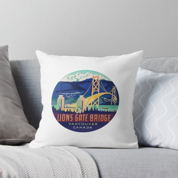 Item preview, Lions Gate Bridge Vancouver Canada Vintage decal  designed and sold by BFRj8rnk.