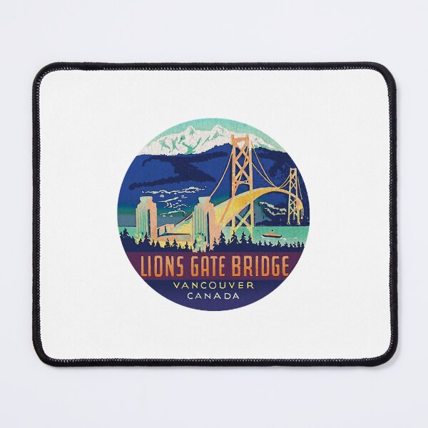 Item preview, Lions Gate Bridge Vancouver Canada Vintage decal designed and sold by BFRj8rnk.