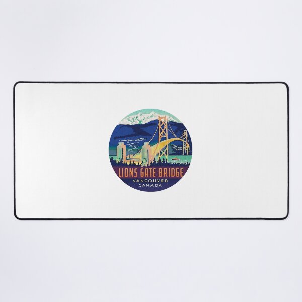 Item preview, Lions Gate Bridge Vancouver Canada Vintage decal designed and sold by BFRj8rnk.