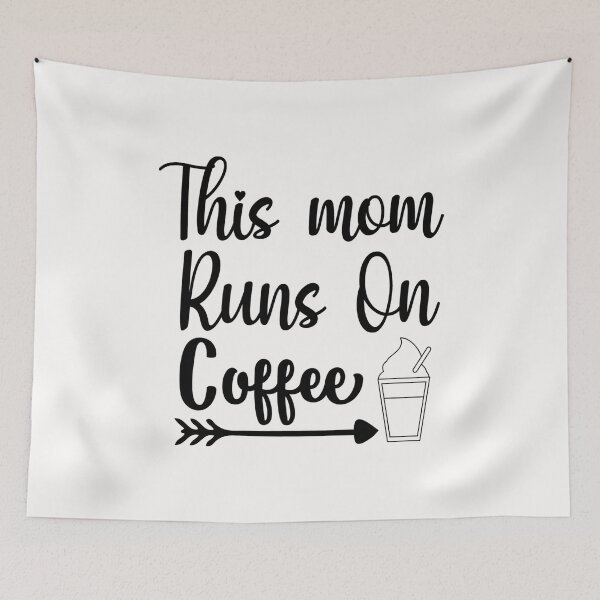 Item preview, This Mom Runs On Coffee designed and sold by AuroraApparel.
