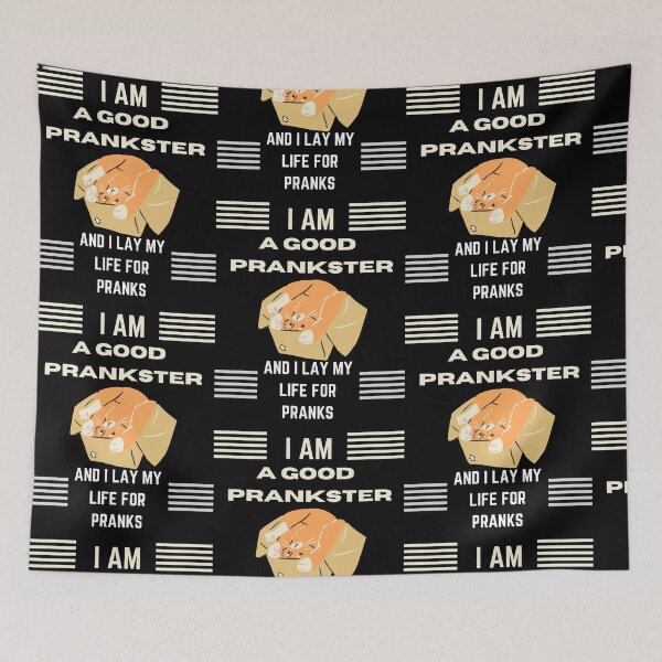 Item preview, Funny cat playing with box april fools day i am a good prankster  designed and sold by Yaatra.
