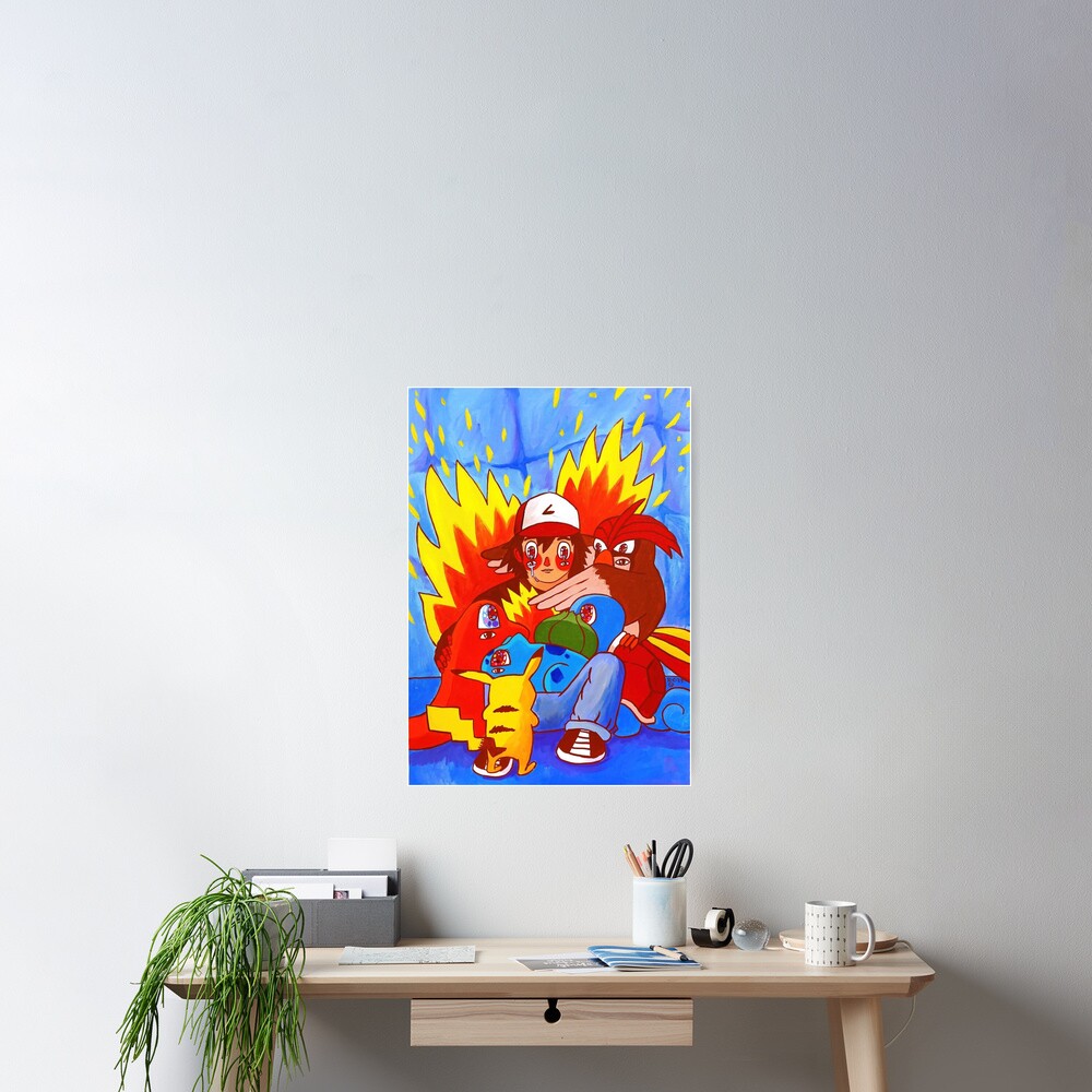 All Together Anime Fire Poster for Sale by 34uwemeieru