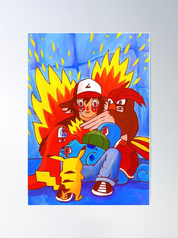 All Together Anime Fire Art Board Print for Sale by 34uwemeieru
