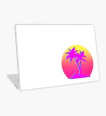Retro Palm Trees with Sun Laptop Skin