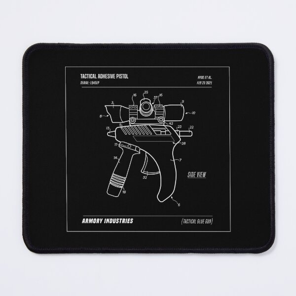 Item preview, Tactical Glue Gun (White Outline) designed and sold by Rzera-.