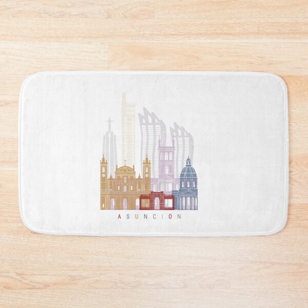 Item preview, Asunción skyline poster designed and sold by paulrommer.