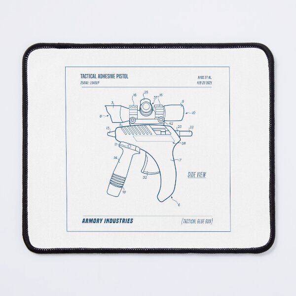 Item preview, Tactical Glue Gun (Blue Outline) designed and sold by Rzera-.