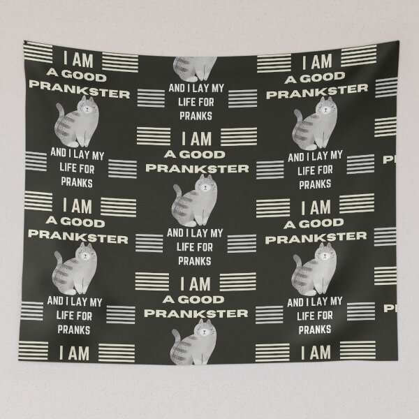 Item preview,  Funny cat april fools day i am a good prankster  designed and sold by Yaatra.