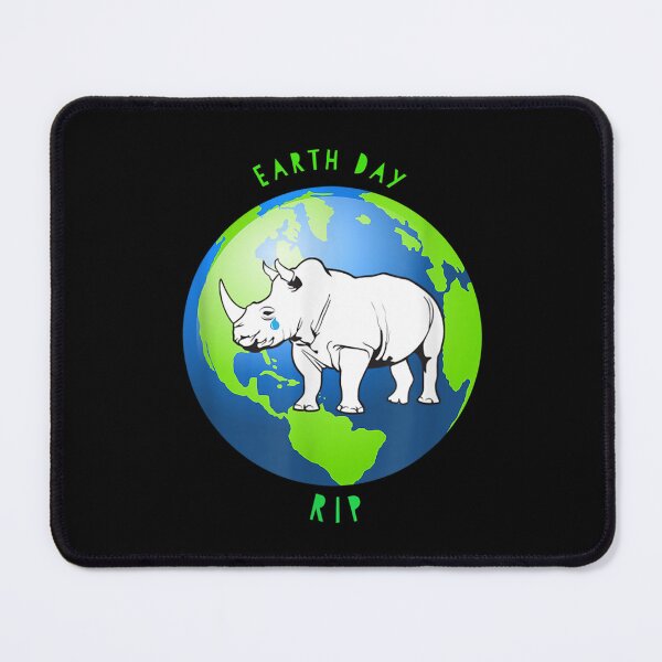 Item preview, Commemorative Rhino RIP Earth Day T Shirt designed and sold by BierschWilhel.