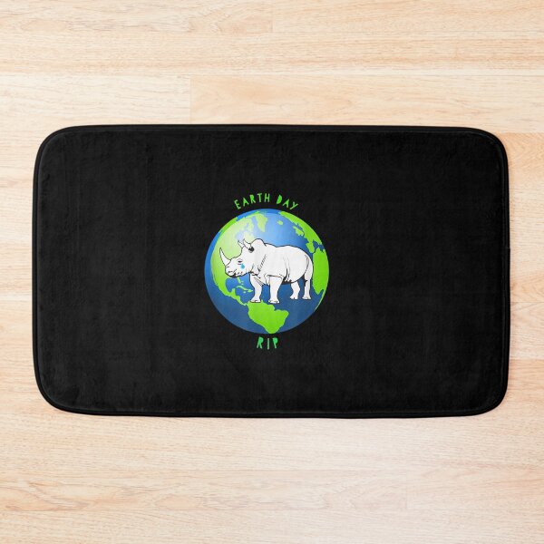 Item preview, Commemorative Rhino RIP Earth Day T Shirt designed and sold by BierschWilhel.