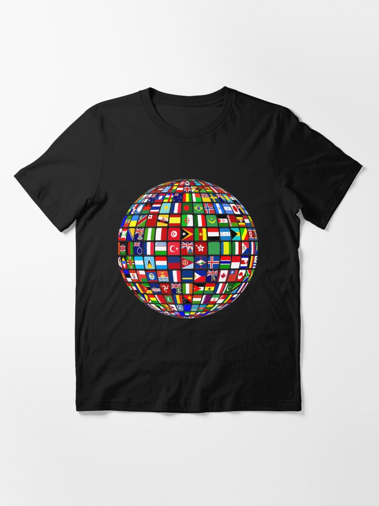 "International World Flags Flags World Map" Tshirt for Sale by