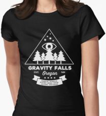 Visit Gravity Falls, Oregon! Women's Fitted T-Shirt