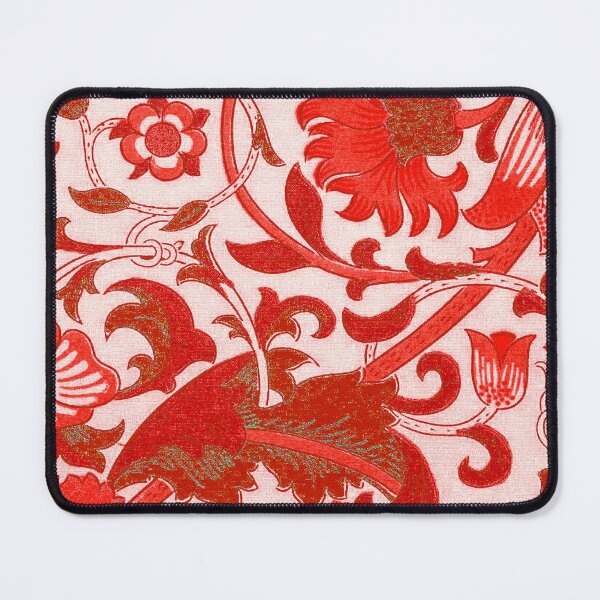 Item preview, Red Gold White Floral Lodden Pattern designed and sold by fowons.