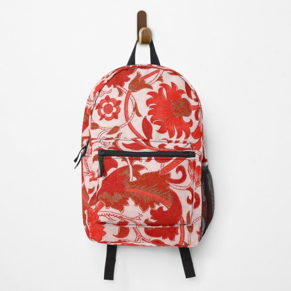 Item preview, Red Gold White Floral Lodden Pattern designed and sold by fowons.