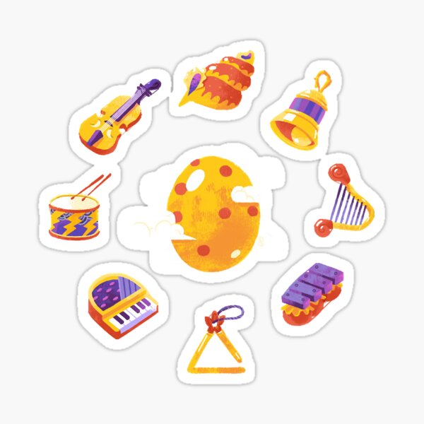 "Instruments of the Sirens " Sticker for Sale by PhoebeSkemp Redbubble