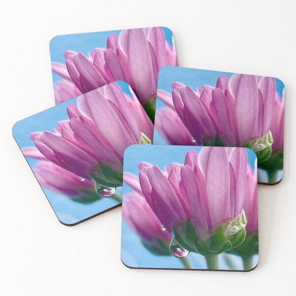 Item preview, A Pink Flower Coming Into Bloom After the Rain designed and sold by penguinblue.