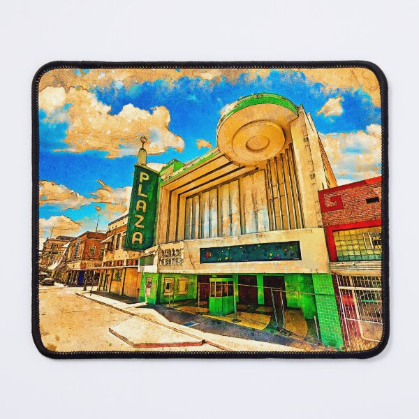 Item preview, Plaza Theater in Laredo - digital painting with vintage look designed and sold by NickoPrints.