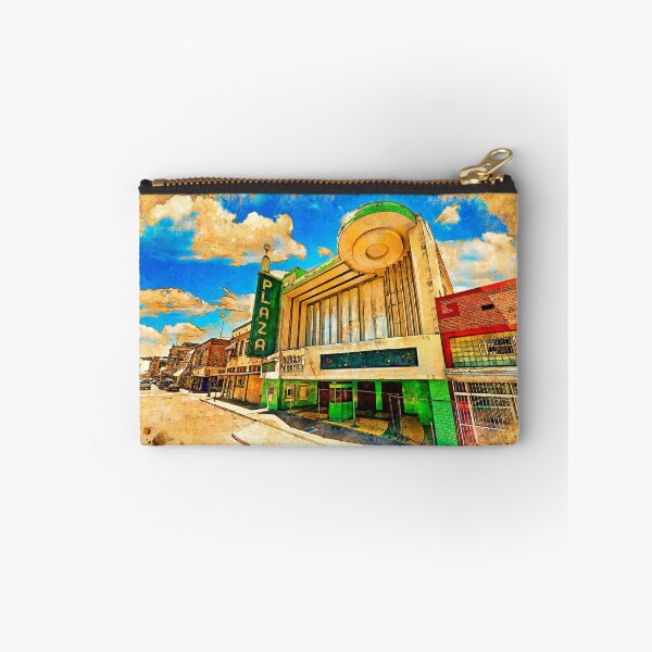 Item preview, Plaza Theater in Laredo - digital painting with vintage look designed and sold by NickoPrints.