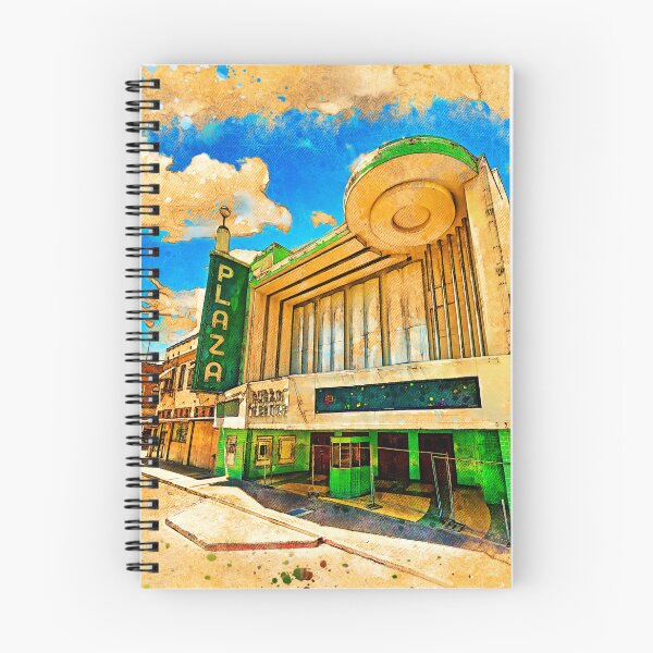 Item preview, Plaza Theater in Laredo - digital painting with vintage look designed and sold by NickoPrints.