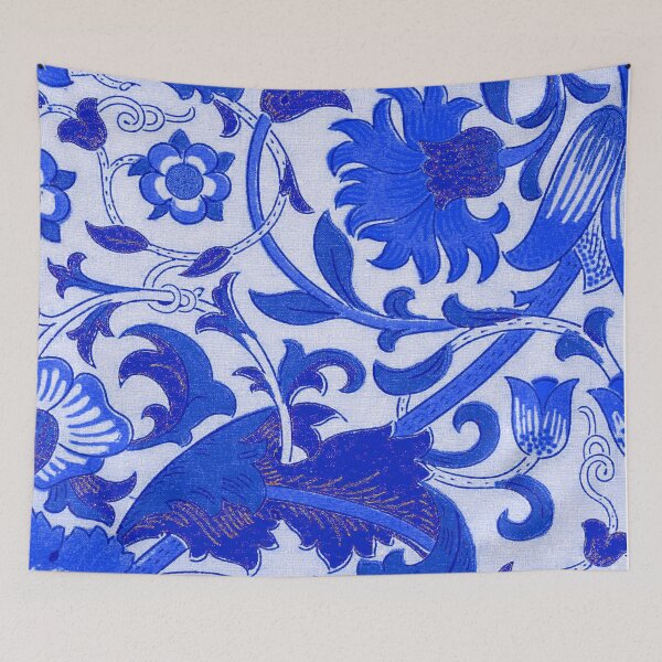 Item preview, Navy Blue Floral Lodden Pattern designed and sold by fowons.