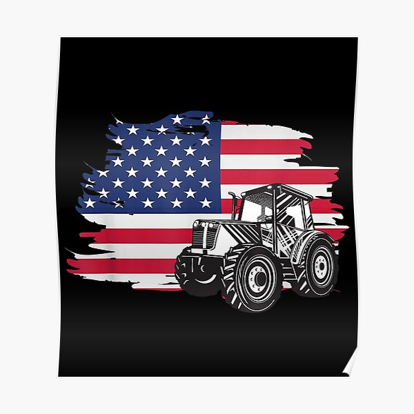 “American Farmer US Flag” Poster for Sale by GodFarmer | Redbubble