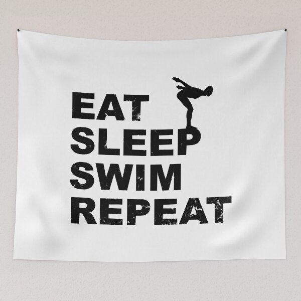 Item preview, Eat sleep swim repeat with a swimmer designed and sold by AnhTuanHa.