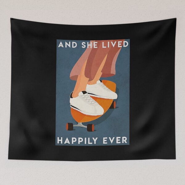 Item preview, And she lived happily ever Skateboard designed and sold by SaoirseNeid.