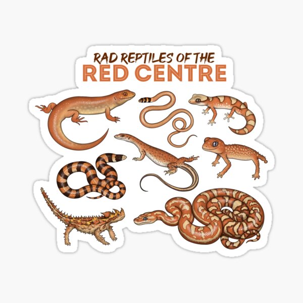 Item preview, Rad Reptiles of the Red Centre designed and sold by miss-varanus.