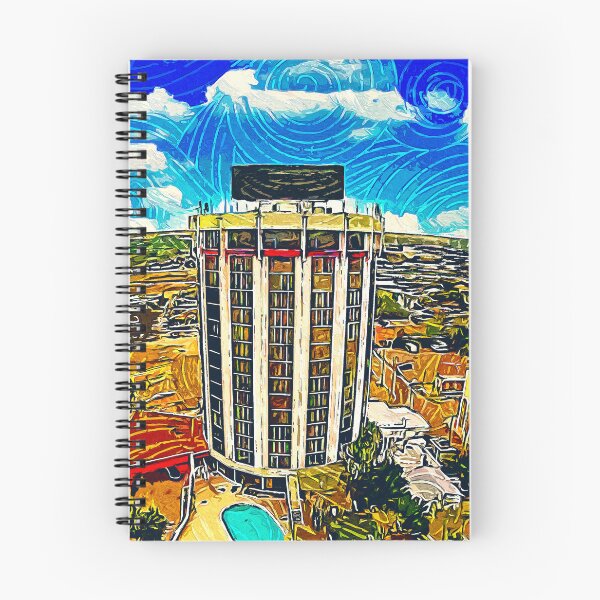 Item preview, Rio Grande Plaza hotel in Laredo, Texas - impressionist painting designed and sold by NickoPrints.