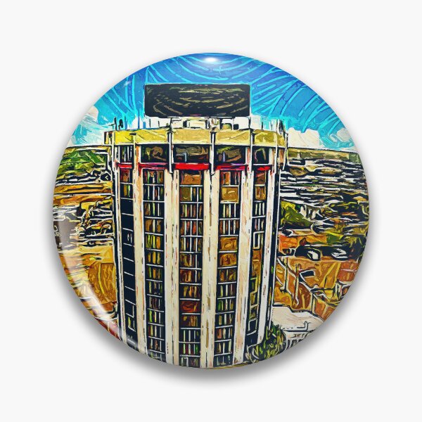 Item preview, Rio Grande Plaza hotel in Laredo, Texas - impressionist painting designed and sold by NickoPrints.