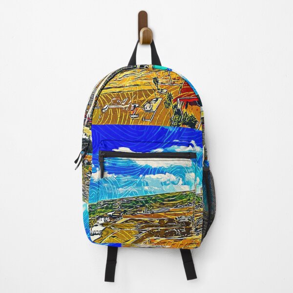 Item preview, Rio Grande Plaza hotel in Laredo, Texas - impressionist painting designed and sold by NickoPrints.