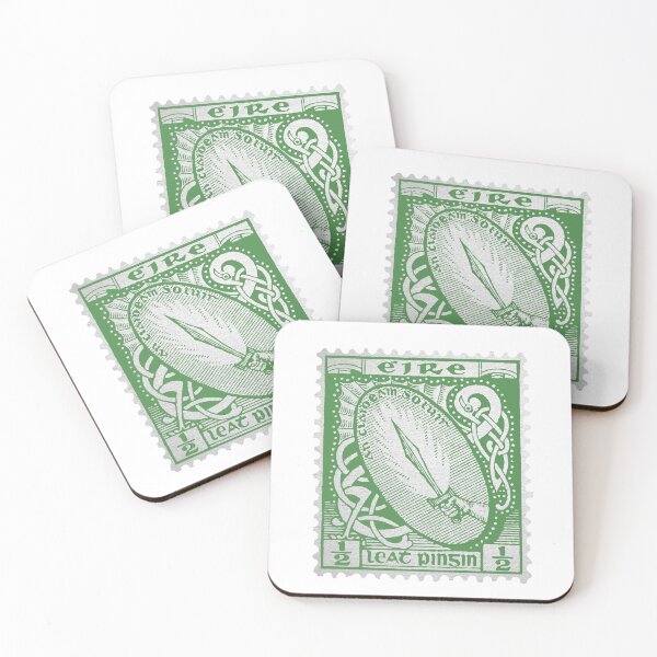 Item preview, Vintage Irish Postage Stamp Éire Leath Phingin 1/2p designed and sold by gobantsaoir.