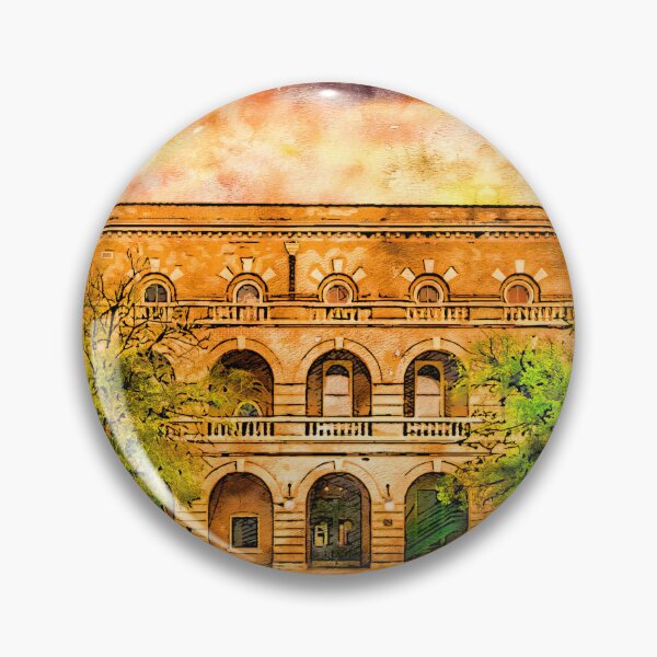 Item preview, Webb County Courthouse in Laredo, Texas - pen and watercolor designed and sold by NickoPrints.