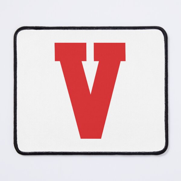 Item preview, Alphabet, Red V, Sports letter V designed and sold by TheCultStuff.