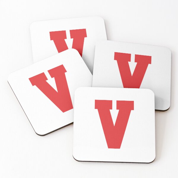 Item preview, Alphabet, Red V, Sports letter V designed and sold by TheCultStuff.