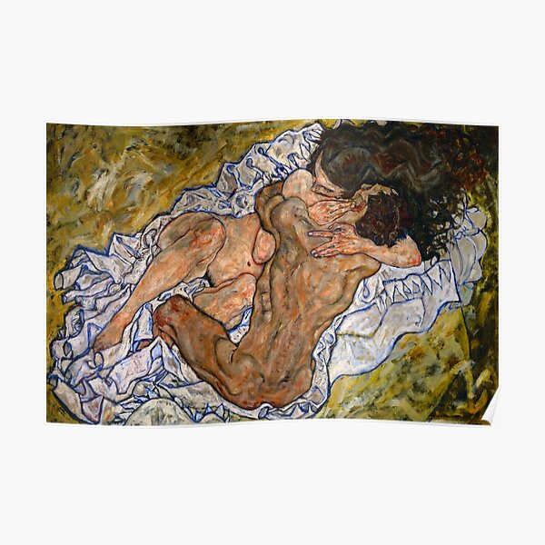 Egon Schiele - L'étreinte Poster