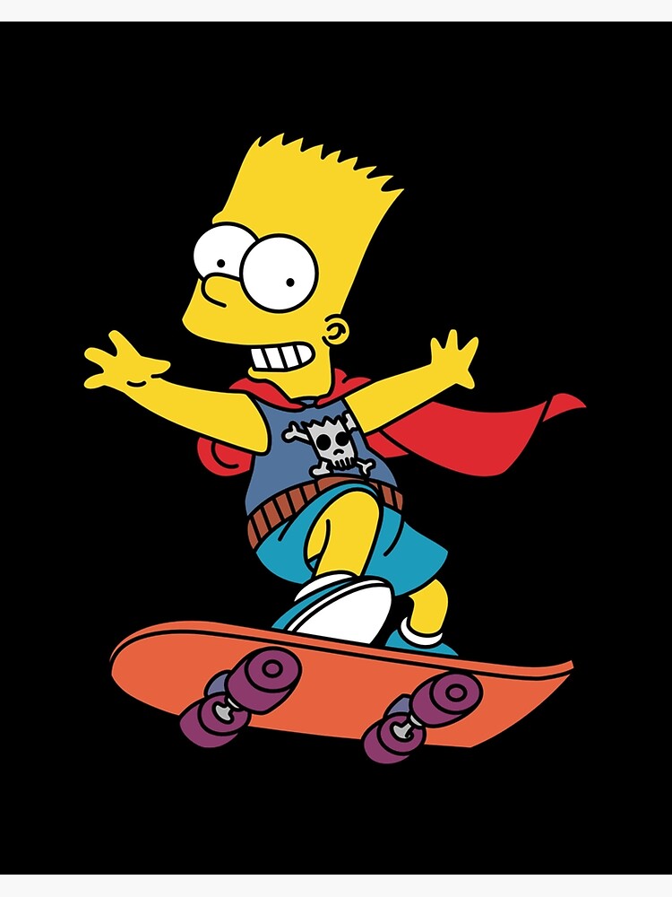 Sticker Bart Art Board Print for Sale by Stre1f