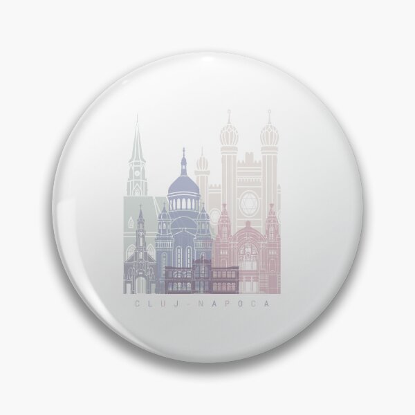 Item preview, CLUJ-NAPOCA SKYLINE POSTER PASTEL designed and sold by paulrommer.