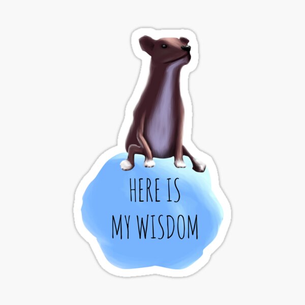 The Dog of Wisdom Sticker