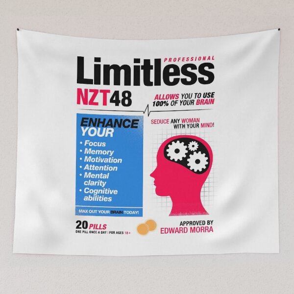 Item preview, Vintage Photograp Limitless Pills Nzt 48 Gifts Music Fan designed and sold by Drmelanyjakubow.