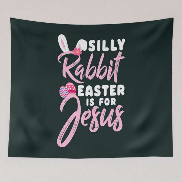 Item preview, Cute Silly Rabbit Easter Is For Jesus Christians Gift   designed and sold by KnottyNatureArt.