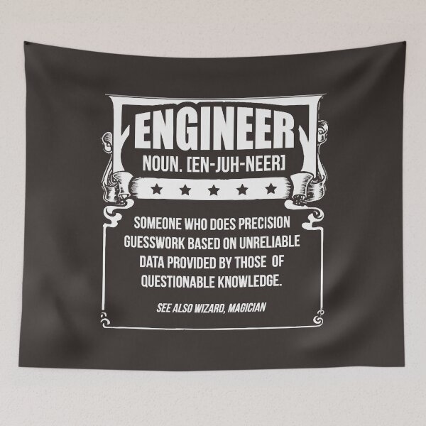 Item preview, Engineer Definition Funny Engineering Work Gift designed and sold by JulyeParker.