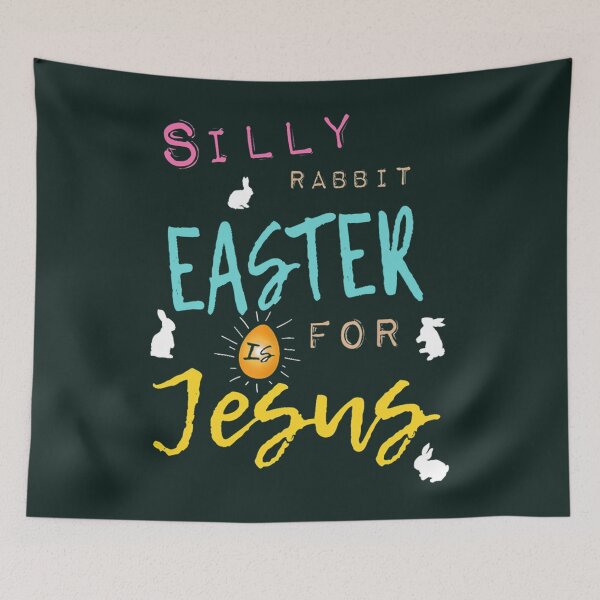 Item preview, Cute Silly Rabbit Easter is for Jesus Women Men Boy Easter Bunny Gift   designed and sold by KnottyNatureArt.