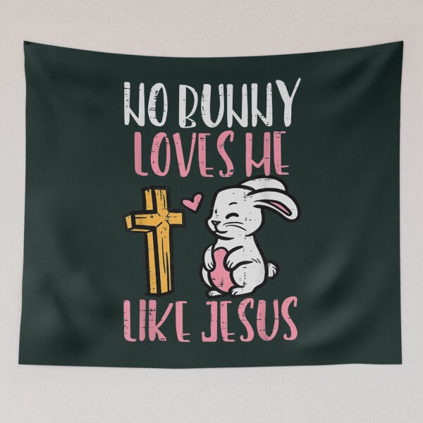 Item preview, No Bunny Loves Me Like Jesus Easter Christian Religious   designed and sold by KnottyNatureArt.